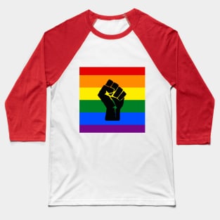 BLM Pride Rainbow Baseball T-Shirt